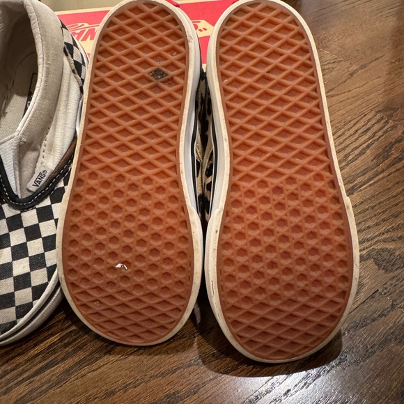 Vans Kids Black Checkerboard and Brown Leopard Sneakers - Picture 10 of 10